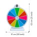 Prize Wheel - Spinning Fortune Wheel (12 Sections, Used on a Table, Colorful, 51 cm) Writable-Erasable Carnival, Event and Prize Game