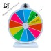 Prize Wheel - Spinning Fortune Wheel (12 Sections, Used on a Table, Colorful, 51 cm) Writable-Erasable Carnival, Event and Prize Game