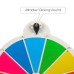 Prize Wheel - Spinning Fortune Wheel (12 Sections, Used on a Table, Colorful, 51 cm) Writable-Erasable Carnival, Event and Prize Game