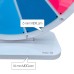 Prize Wheel - Spinning Fortune Wheel (12 Sections, Used on a Table, Colorful, 51 cm) Writable-Erasable Carnival, Event and Prize Game