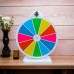 Prize Wheel - Spinning Fortune Wheel (12 Sections, Used on a Table, Colorful, 51 cm) Writable-Erasable Carnival, Event and Prize Game
