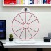 Prize Wheel - Spinning Wheel of Fortune (12 Sections, Used on a Table, 51 cm) Writable-Erasable Carnival, Event and Prize Game