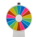 Prize Wheel - Spinning Wheel of Fortune, (18 Sections, Floor Standing, Colorful, 68cm) Writable-Erasable Carnival, Event and Prize Game