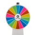 Prize Wheel - Spinning Wheel of Fortune, (18 Sections, Floor Standing, Colorful, 68cm) Writable-Erasable Carnival, Event and Prize Game