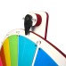 Prize Wheel - Spinning Wheel of Fortune, (18 Sections, Floor Standing, Colorful, 68cm) Writable-Erasable Carnival, Event and Prize Game