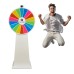 Prize Wheel - Spinning Wheel of Fortune, (18 Sections, Floor Standing, Colorful, 68cm) Writable-Erasable Carnival, Event and Prize Game