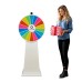 Prize Wheel - Spinning Wheel of Fortune, (18 Sections, Floor Standing, Colorful, 68cm) Writable-Erasable Carnival, Event and Prize Game