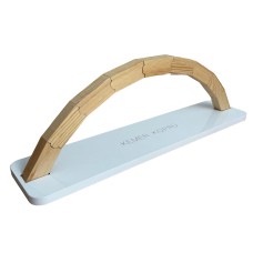Educational Wooden Arch Bridge Model Kit, Miniature Arch Bridge Building Set, Arch Bridge Model for STEM Education, Leonardo Da Vinci Bridge